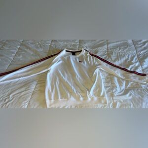 Victoria’s Secret Pink Womens White Pink Long Sleeve Shirt / Sweater Large